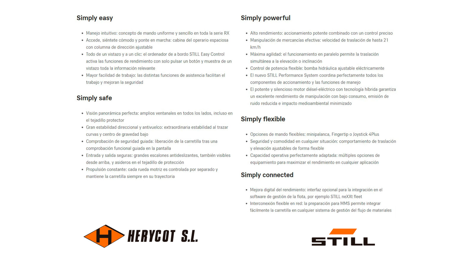 Simply - Carretilla Diésel y de Gas STILL RX 70 2,0 - 3,5 t