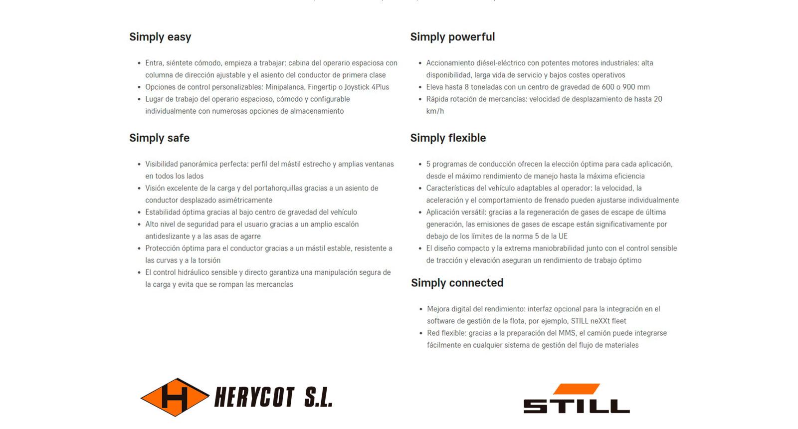 Simply - Carretilla Diésel STILL RX 70 6,0 - 8,0 t