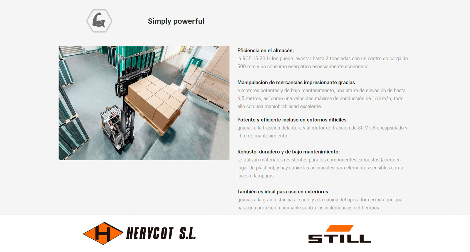 Simply powerful - Carretilla Eléctrica STILL RCE 15-20