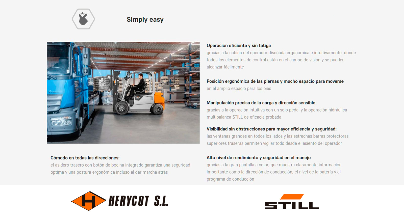 Simply easy - Carretilla Eléctrica STILL RCE 25-35