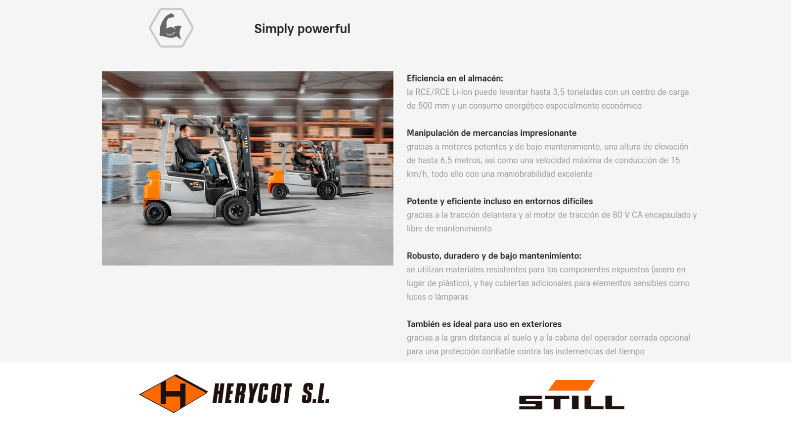 Simply powerful - Carretilla Eléctrica STILL RCE 25-35