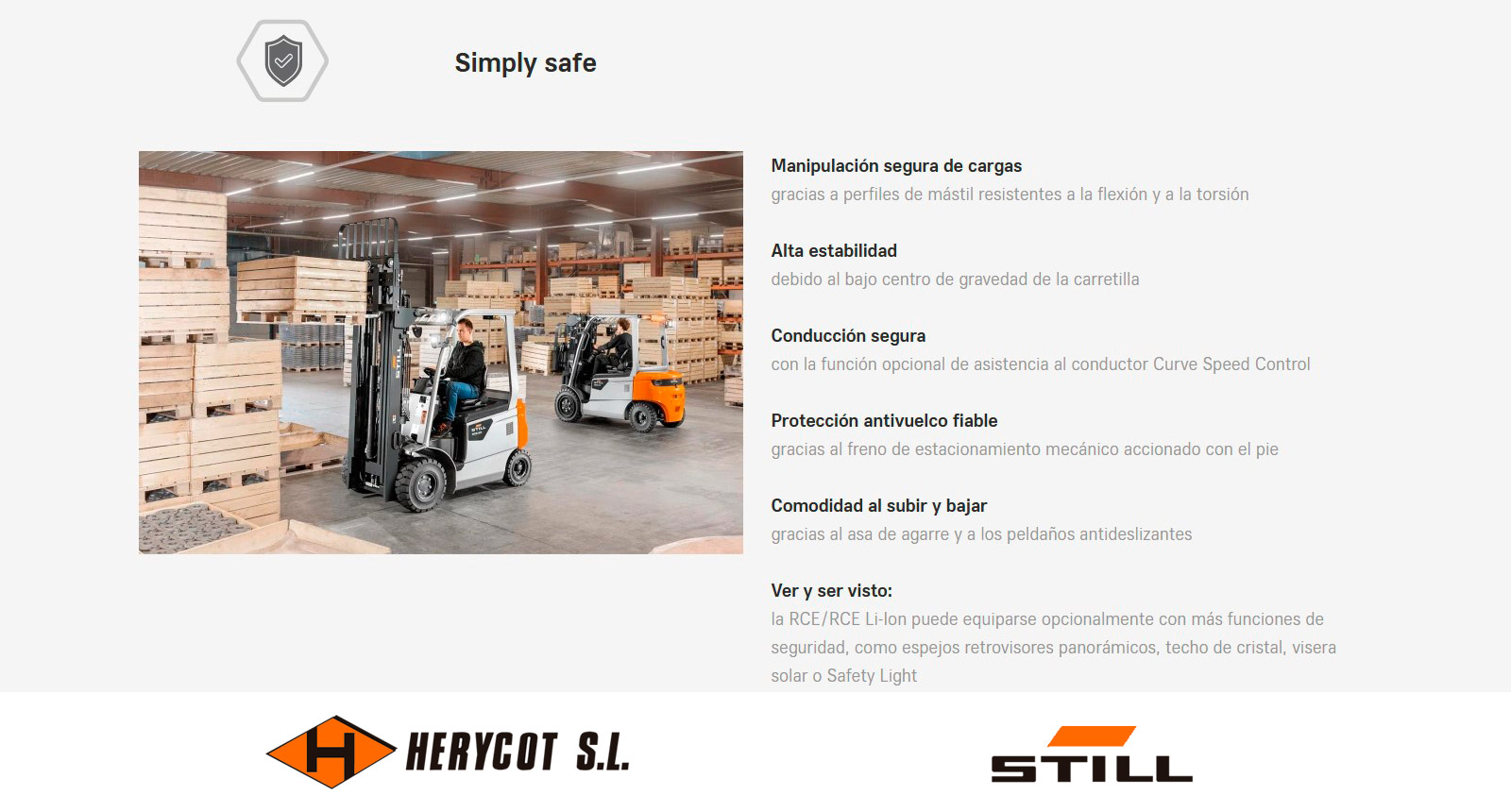 Simply safe - Carretilla Eléctrica STILL RCE 25-35