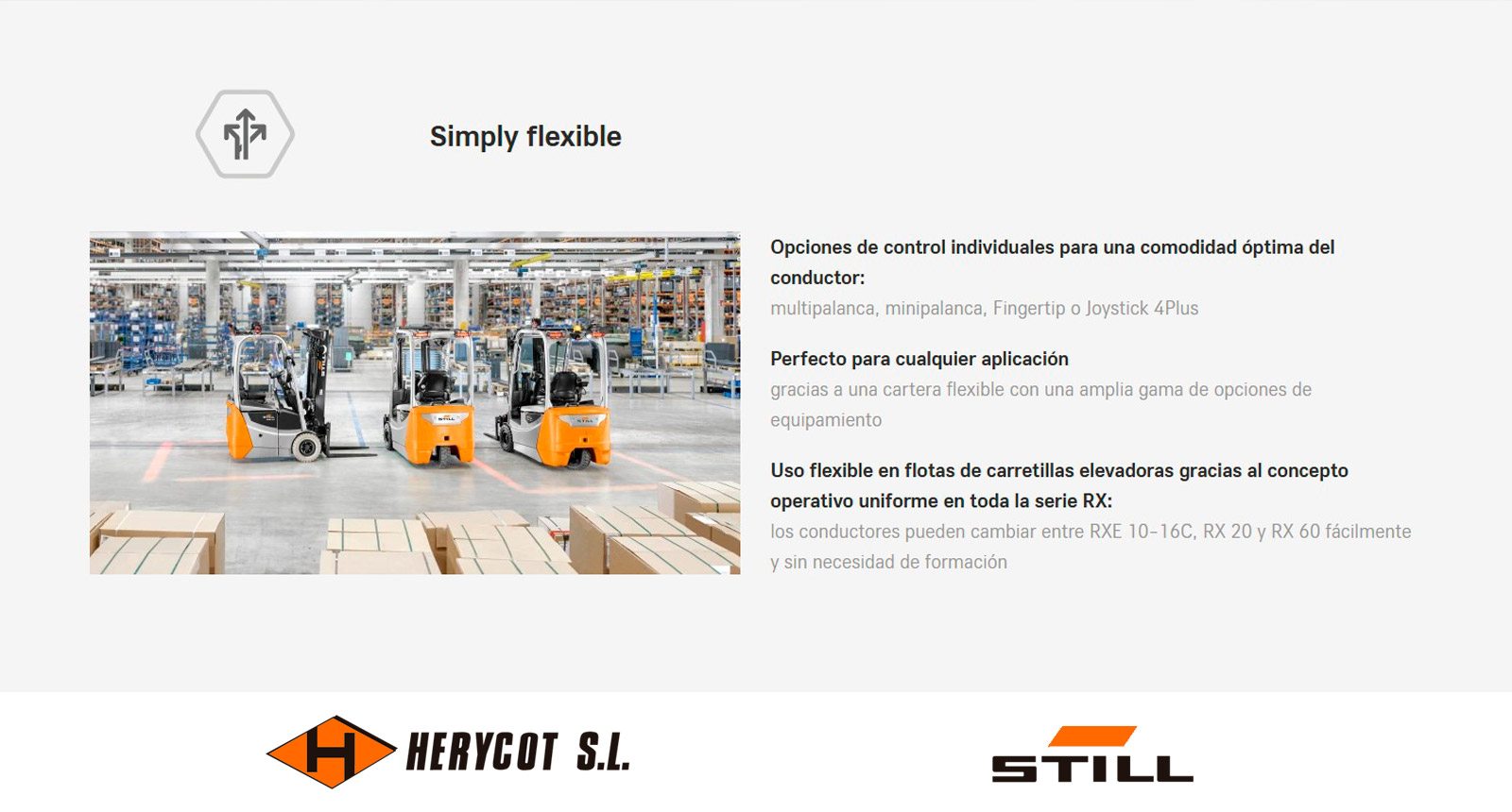 Simply flexible - Carretilla Eléctrica STILL RXE 10 -16C