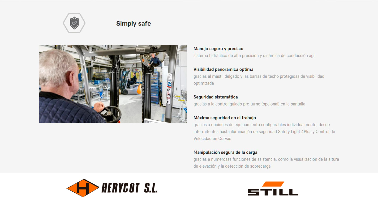 Simply safe - Carretilla Eléctrica STILL RXE 10 -16C