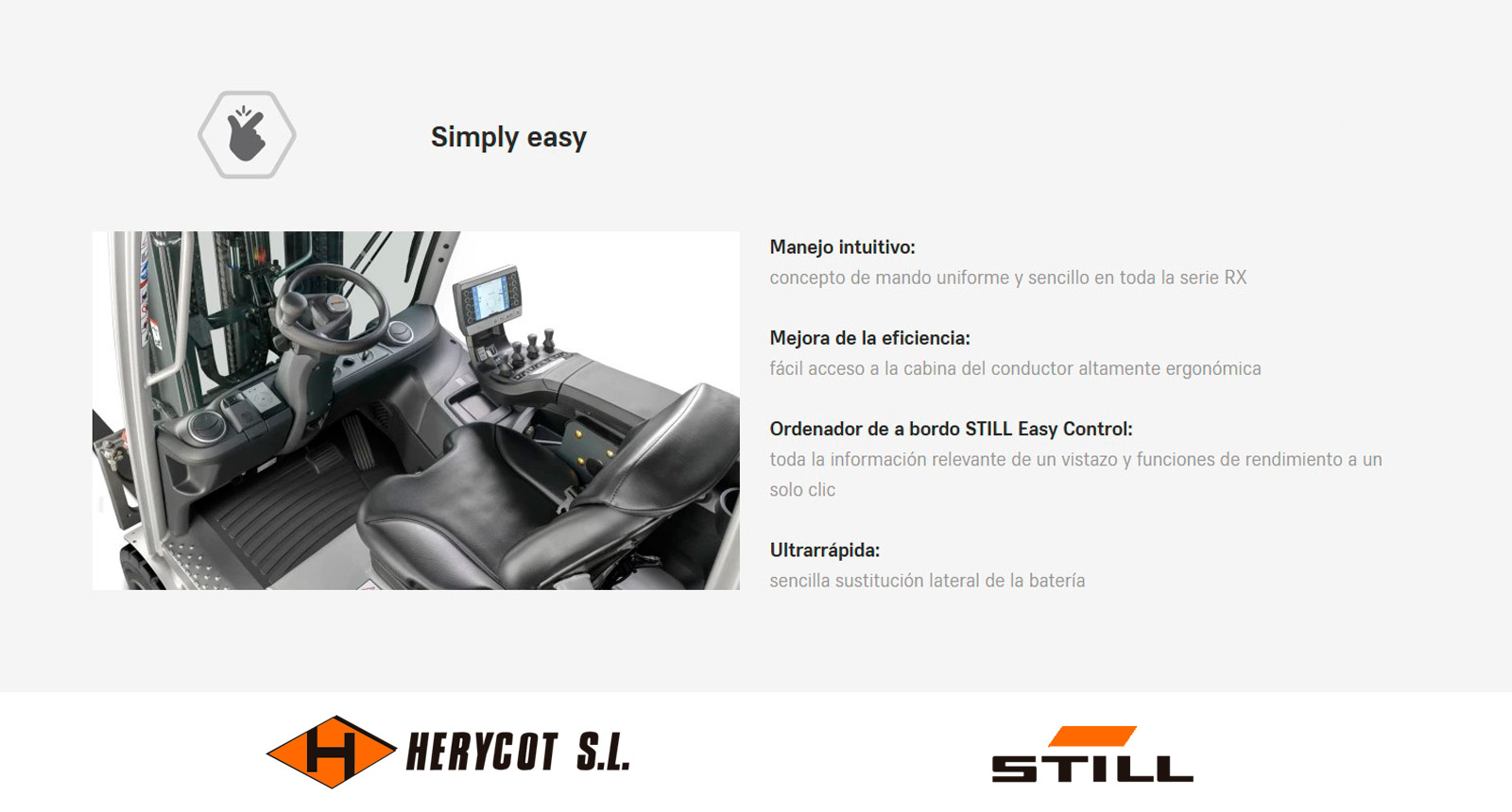 Simply easy - Carretilla Eléctrica STILL RX 20 1,4 – 2,0 t
