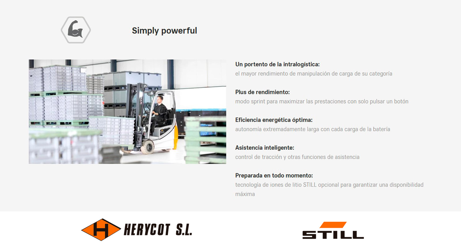 Simply powerful - Carretilla Eléctrica STILL RX 20 1,4 – 2,0 t