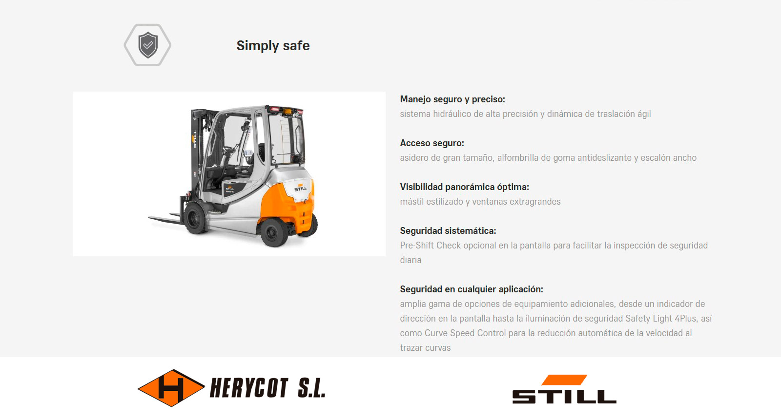 Simply safe - Carretilla Eléctrica STILL RX 60 2,5 – 3,5 t