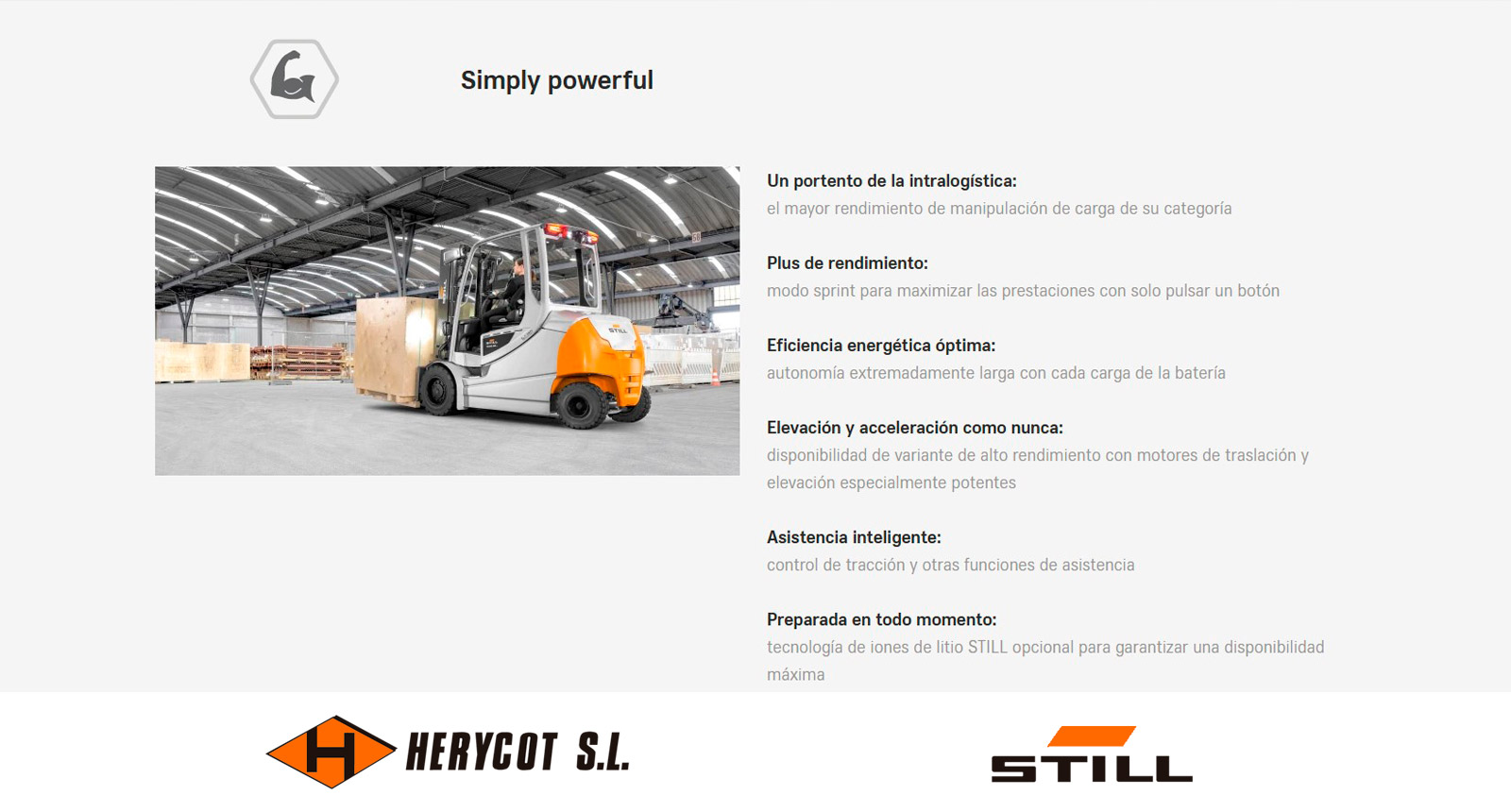 Simply powerful - Carretilla Eléctrica STILL RX 60 3,5 – 5,0 t
