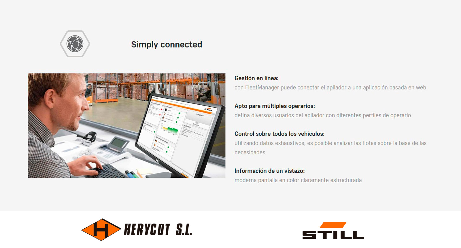 Simply connected - Carretilla Eléctrica STILL SXV-CB 10