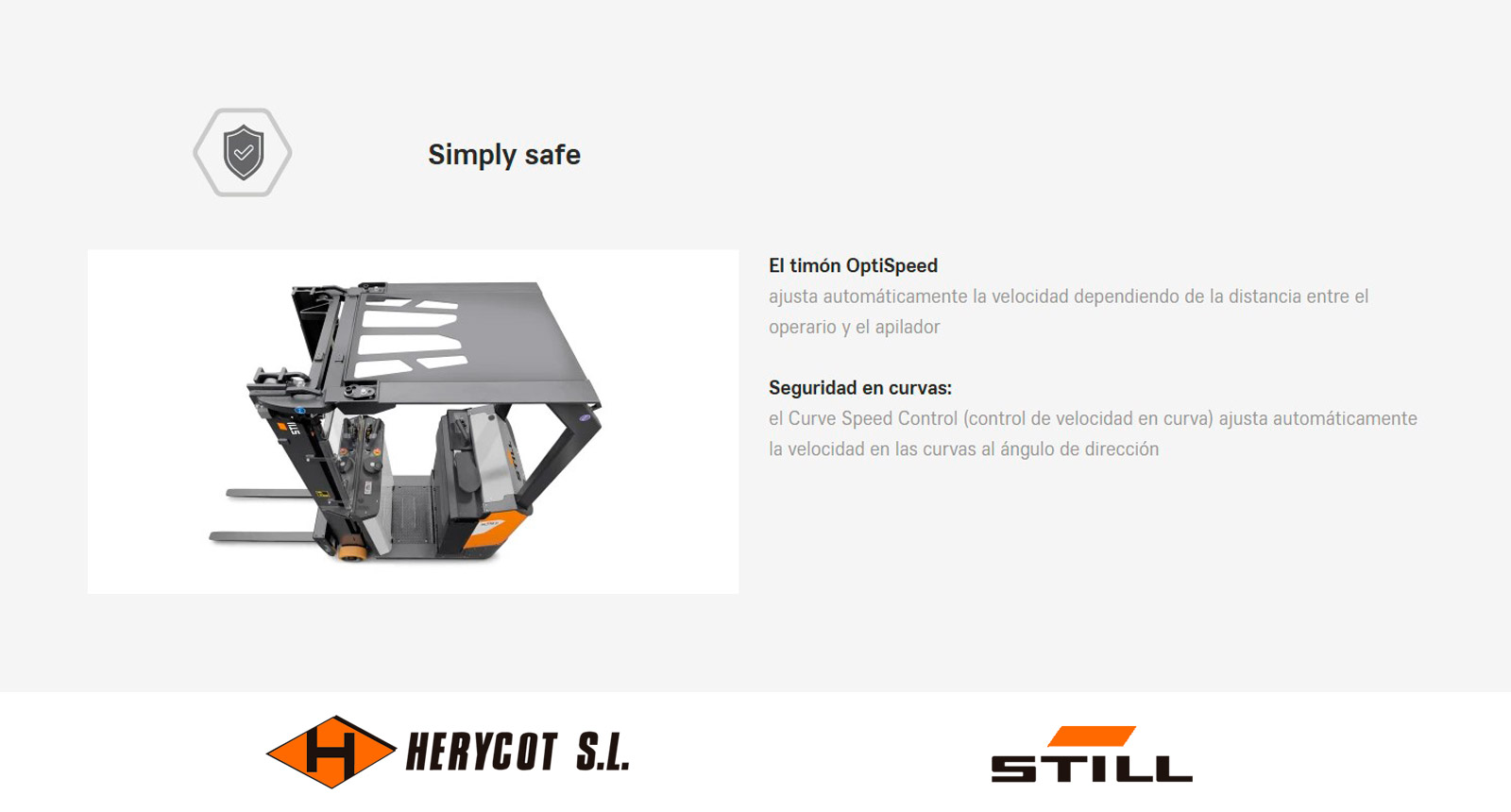 Simply safe - Carretilla Eléctrica STILL SXV-CB 10