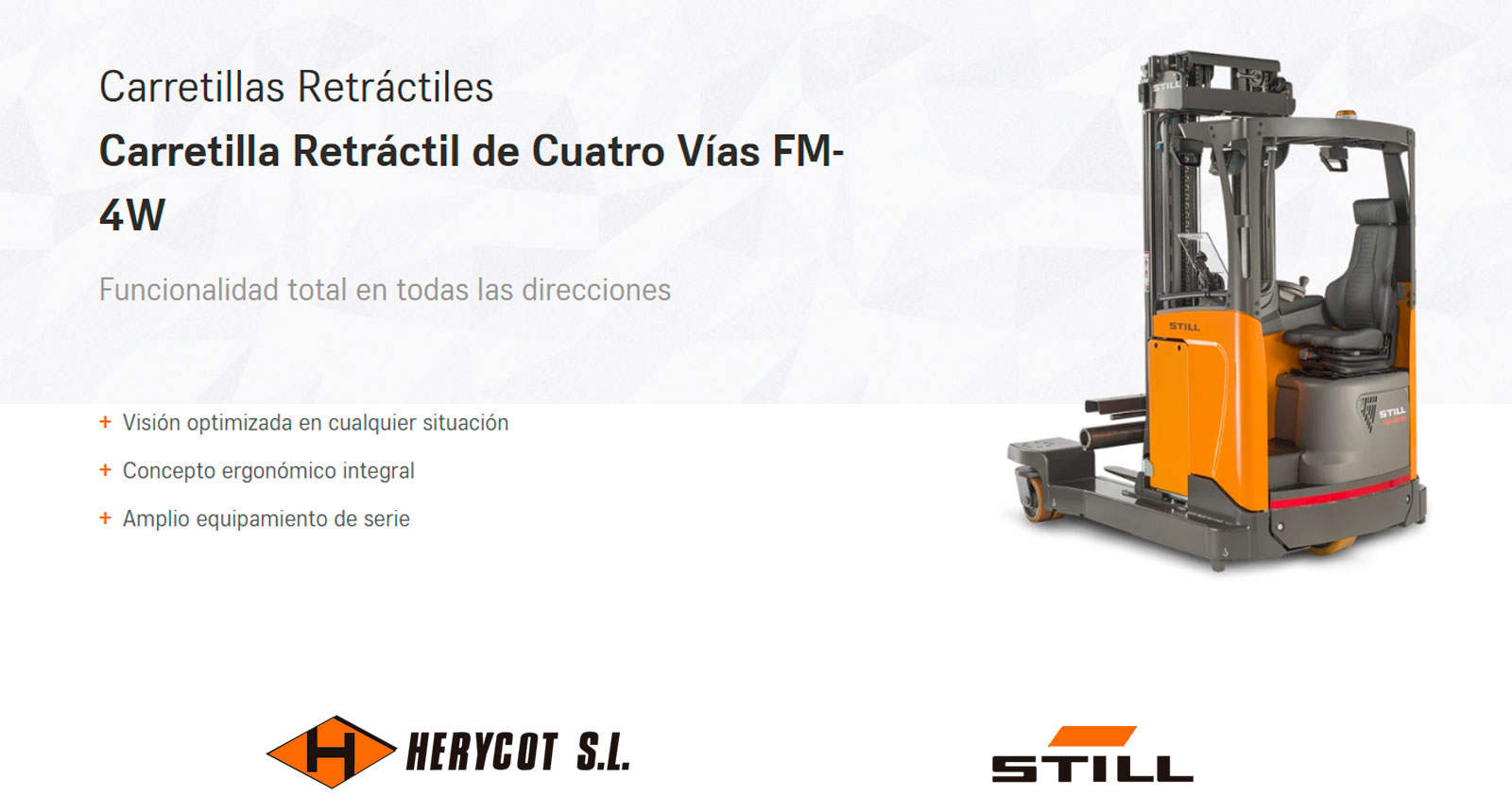 Carretilla Retráctil Cuatro vías FM-4W